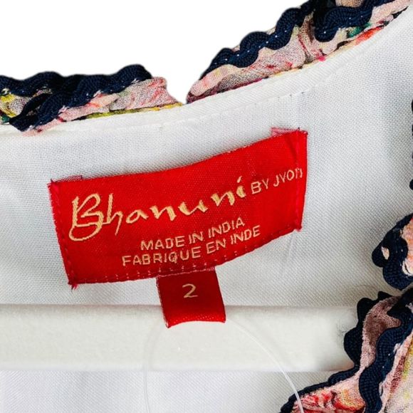 NWT Anthropologie Bhanuni by Jyoti Cydney Tiered Maxi Dress Beaded 2 Boho - Picture 9 of 14